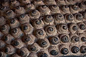 Vientiane, Laos - Wat Si Saket, The gallery around the sim houses thousands of Buddha statues in various mudras, dating  from the 16th century.